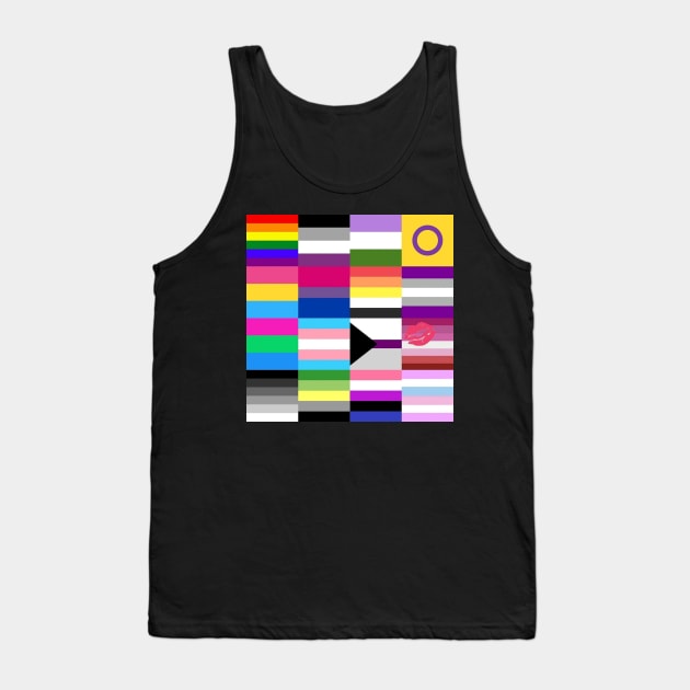 LGBT+ Prid Flags Tank Top by ScottyKat